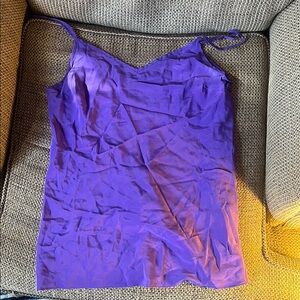 Silk purple tank